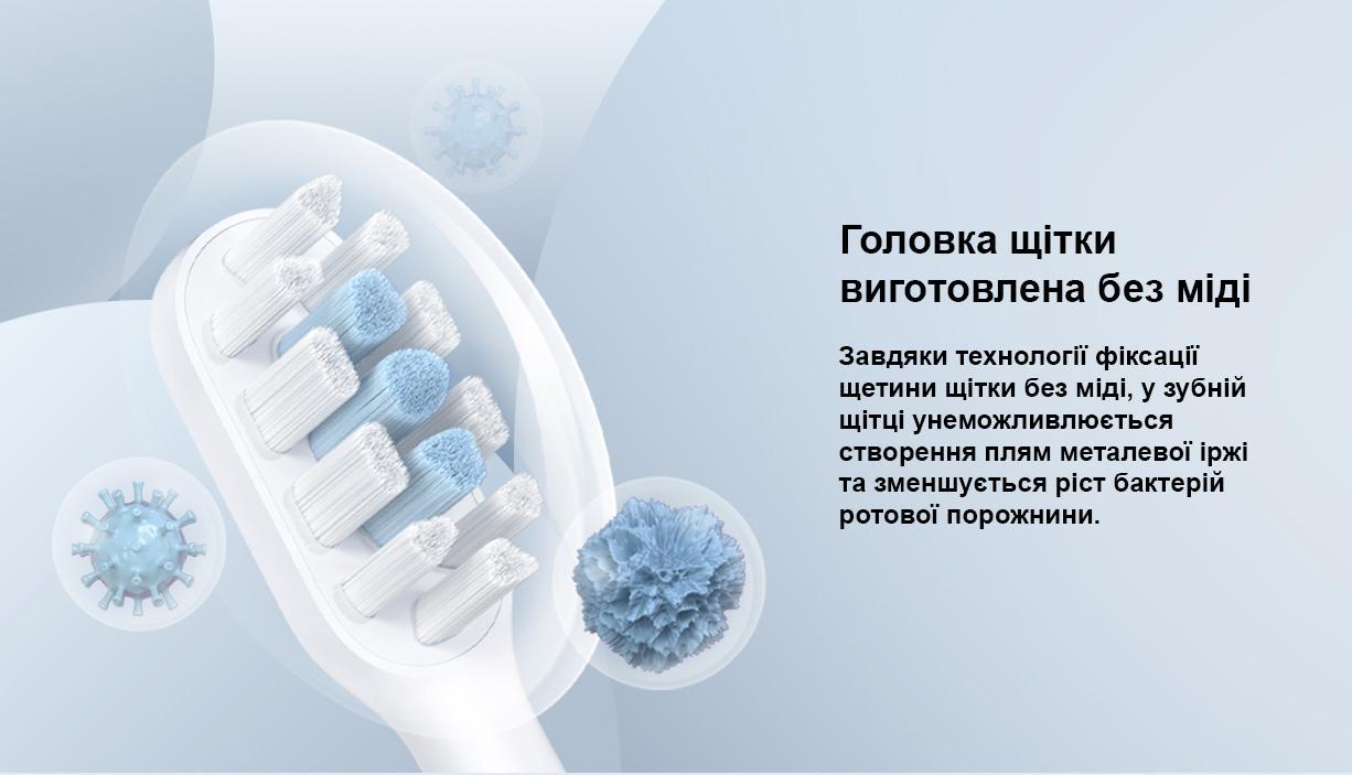 Насадка Regular для зубної щітки MiJia Sonic Electric Toothbrush T301/T302 3 шт. Чорний (BHR6695CN/MBS303) - фото 4 Насадка Regular для зубної щітки MiJia Sonic Electric Toothbrush T301/T302 3 шт. Чорний (BHR6695CN/MBS303) - фото 4