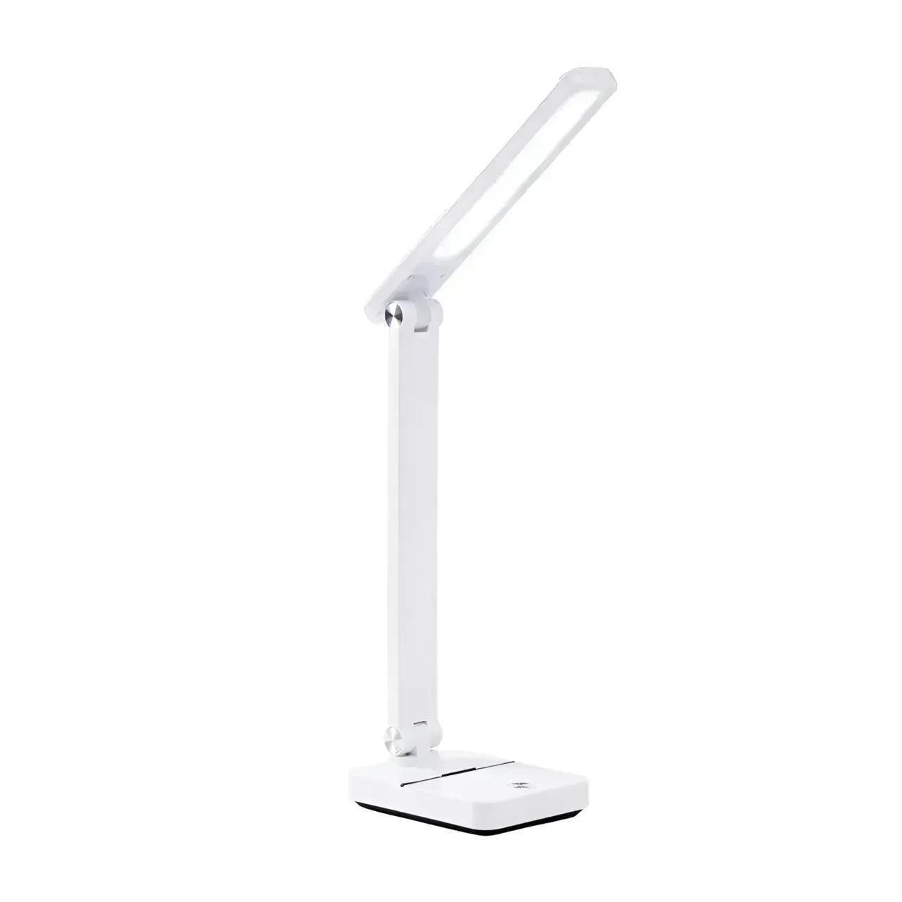 Настольная LED-лампа Valeso с регулируемым углом плафона 3000/4000/6000К IP20 1949 WT 8/4W Белый (28689457)