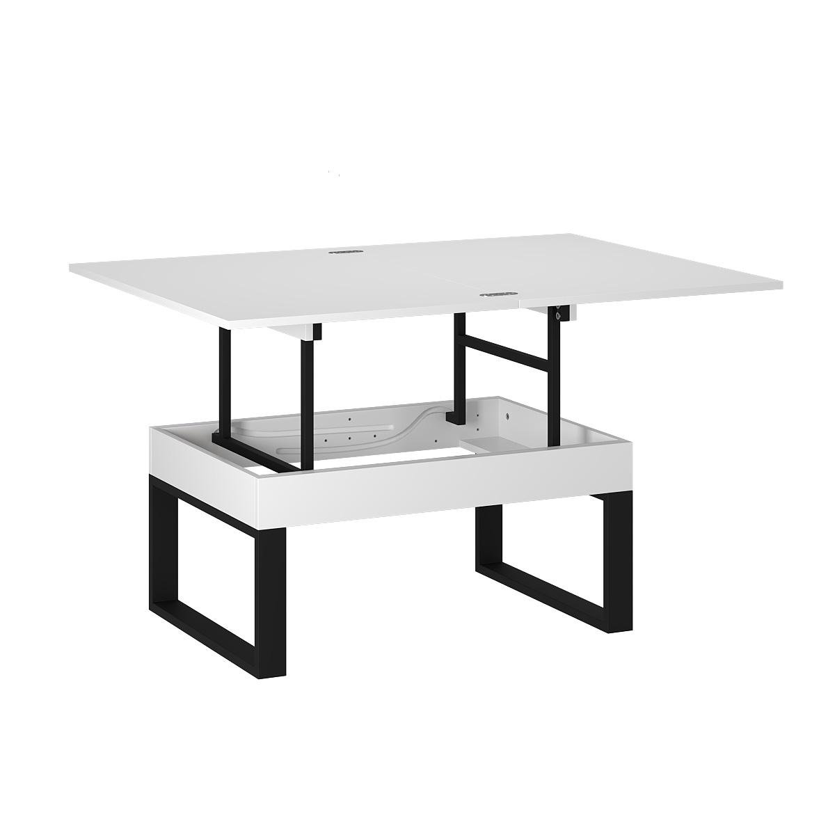 Журнальный стол-трансформер S-Fly 880x466x600 мм Белый бриллиант (TB33010000030) - фото 1 Журнальный стол-трансформер S-Fly 880x466x600 мм Белый бриллиант (TB33010000030) - фото 1