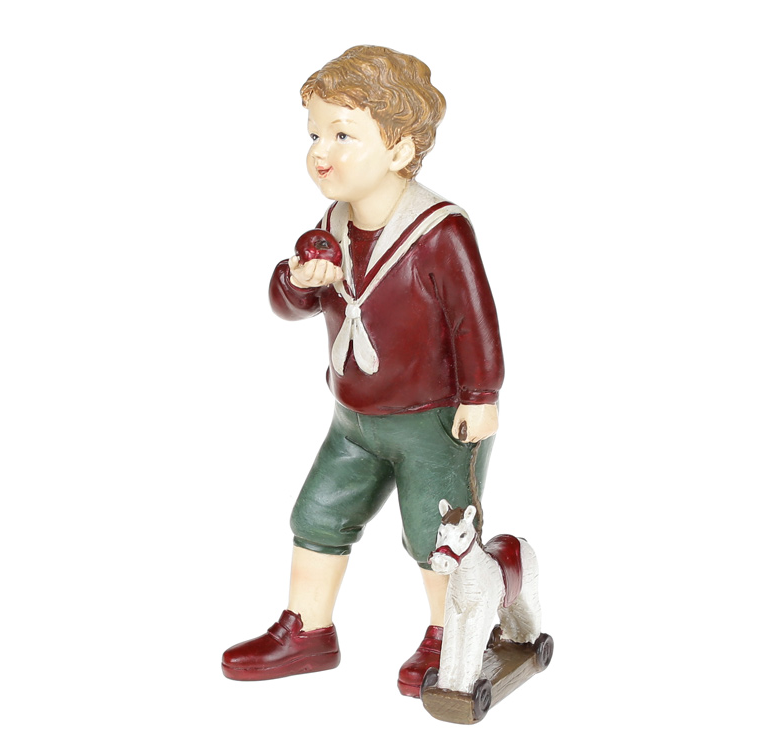 Декоративная статуэтка BonaDi Мальчик с игрушкой (838-203)