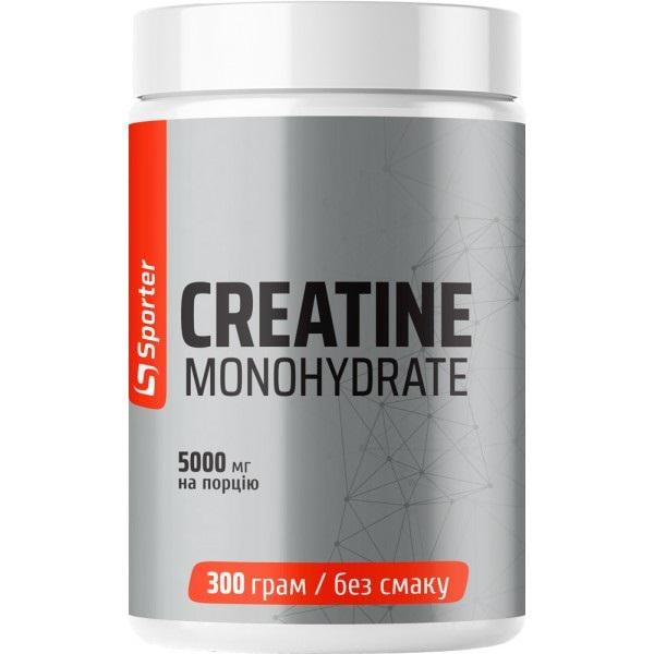 Креатин моногидрат Sporter Creatine Monohydrate 300 g /60 servings/ Unflavored