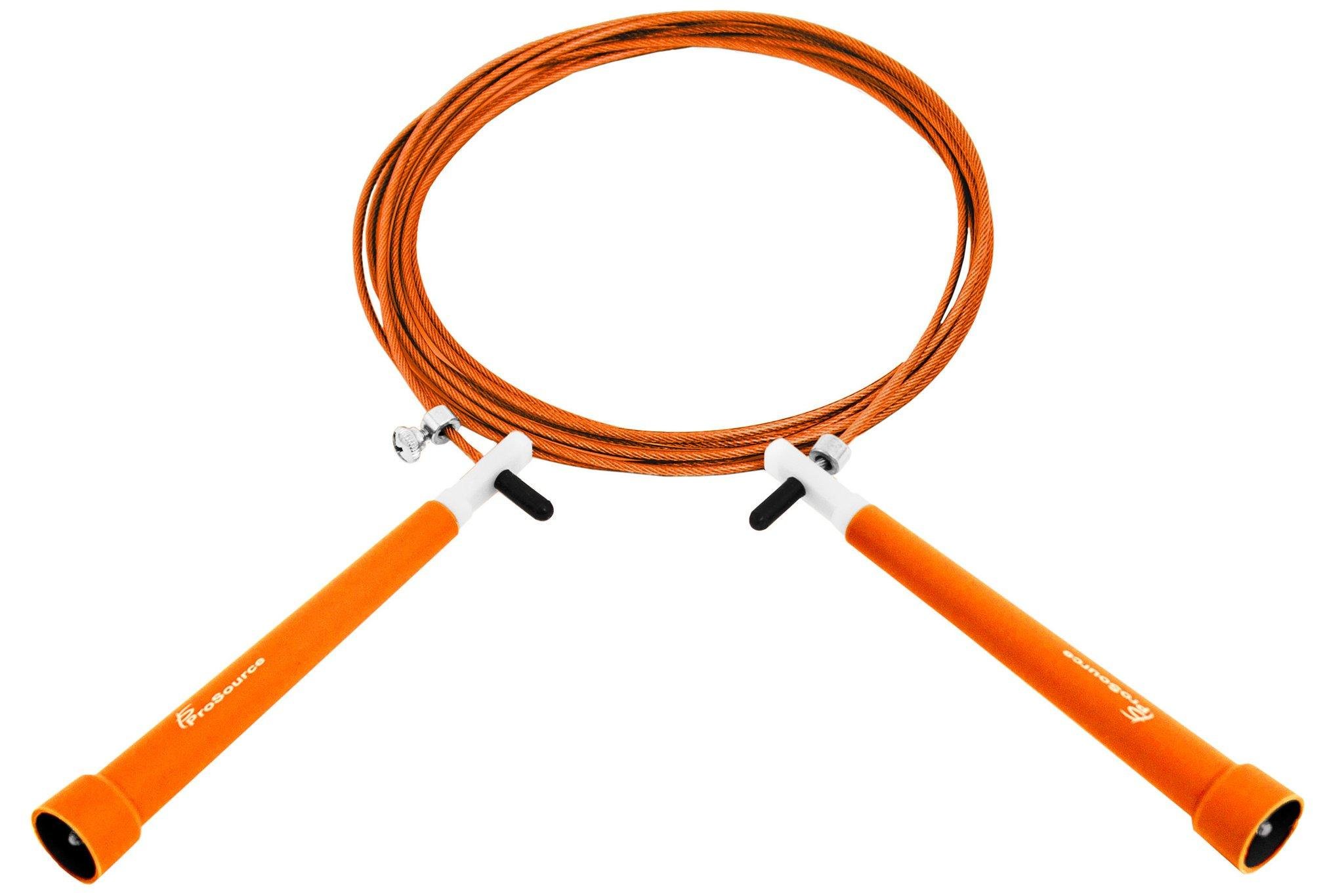 Скакалка скоростная LiveUP Cable Jumprope 275x0,5 см Оранжевый (LS3122) - фото 2