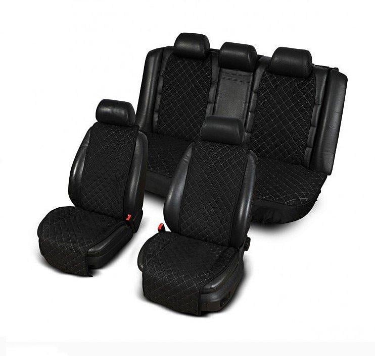 Автомобильные накидки на передние і задние сиденья с алькантары Prestige Черный (Prestige1) Автомобильные накидки на передние і задние сиденья с алькантары Prestige Черный (Prestige1)