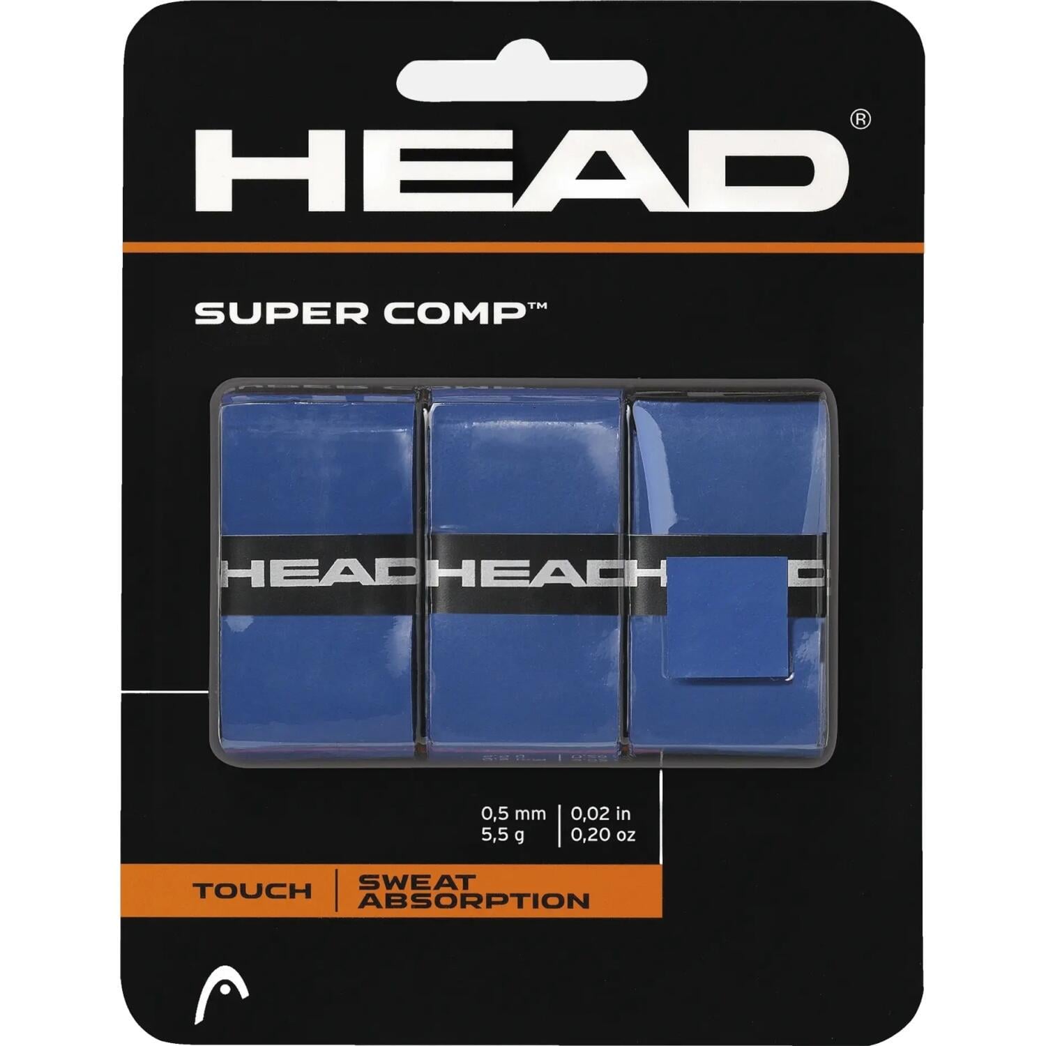 Обмотка для ракеток Head SUPERCOMP 3шт. Синий (285-088) Обмотка для ракеток Head SUPERCOMP 3шт. Синий (285-088)