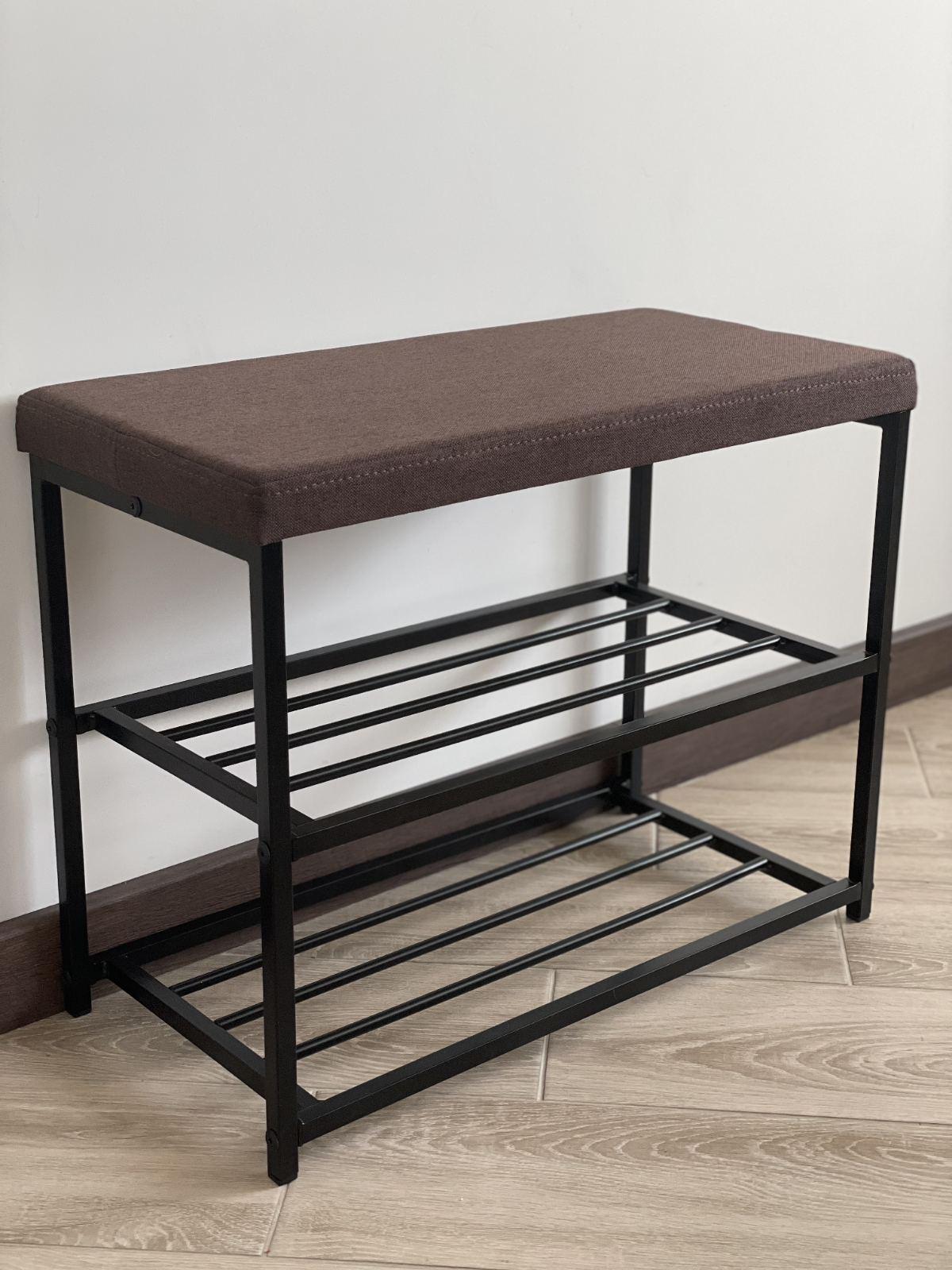 Полка для обуви RS-60 Темно-коричневый/Черный - фото 1 Полка для обуви RS-60 Темно-коричневый/Черный - фото 1