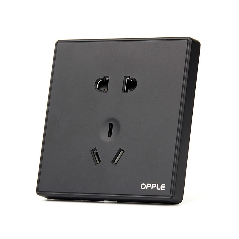 Розетка универсальная двойная OPPLE K05 Black (K051094-H4)