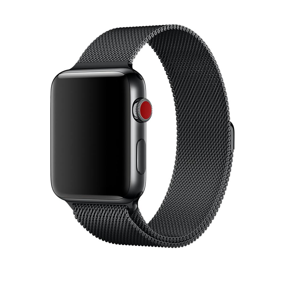 Ремінець для Apple Watch Armor Standart Milanese Loop 42-44 мм Black - фото 1