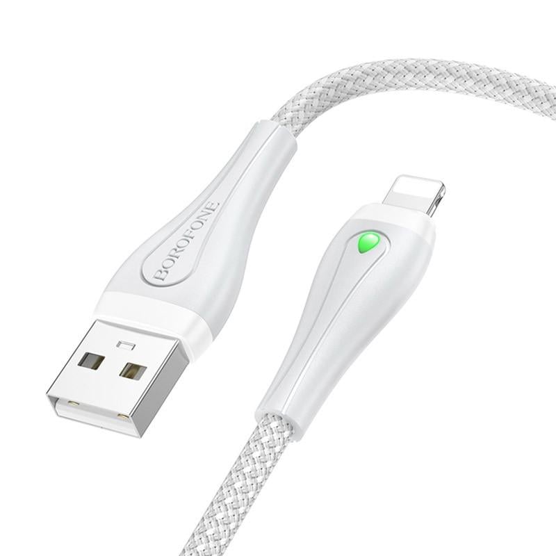 Дата-кабель Borofone BX100 Advantage USB to Lightning 1 м Gray (00000067797_2)