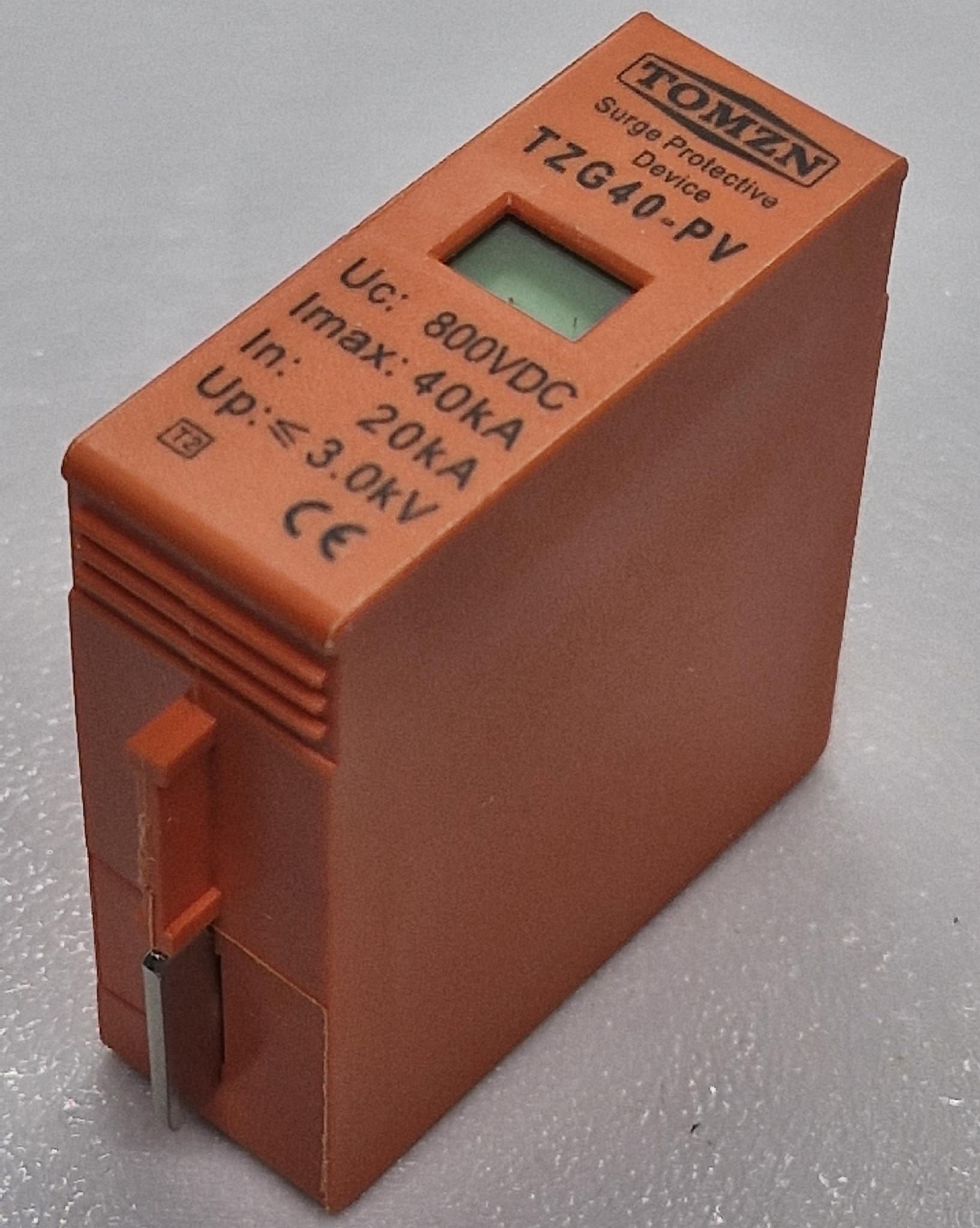 Вставка-вкладиш ПЗІП 800V DC TOMZN TZG40-PV 20-40KA блискавкозахист розрядник ПЗІП для сонячних панелей PV SPD постійного струму УЗІП - фото 11 Вставка-вкладиш ПЗІП 800V DC TOMZN TZG40-PV 20-40KA блискавкозахист розрядник ПЗІП для сонячних панелей PV SPD постійного струму УЗІП - фото 11