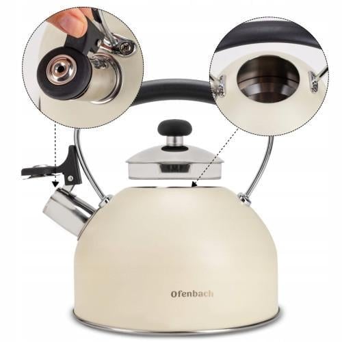 Чайник Ofenbach NB 100325 з нержавіючої сталі 2,2 л (2517933919) - фото 5 Чайник Ofenbach NB 100325 з нержавіючої сталі 2,2 л (2517933919) - фото 5