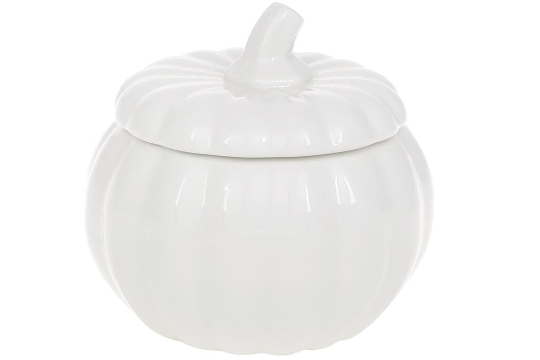 Сахарница фарфоровая Тыква 500 мл Белый