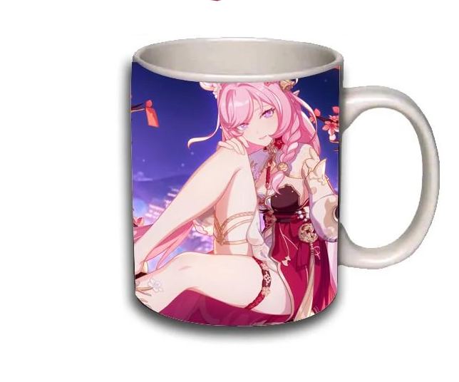 Чашка Элизия Хонкай импакт Белый (z0658)