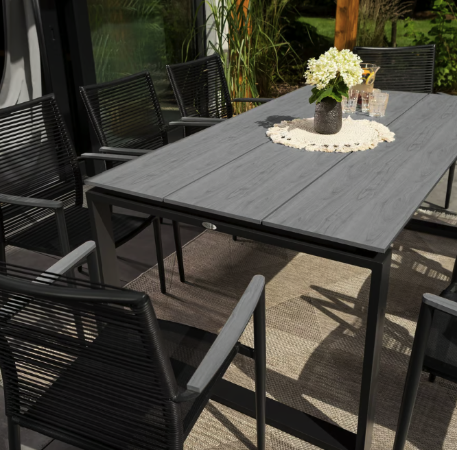 Стол садовый Di Volio Giovo 180х100 см Серый (4578) - фото 5 Стол садовый Di Volio Giovo 180х100 см Серый (4578) - фото 5