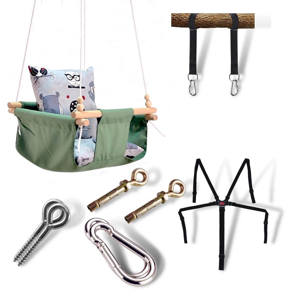 Детская качеля Infancy Совушки Оливковый (10072913)