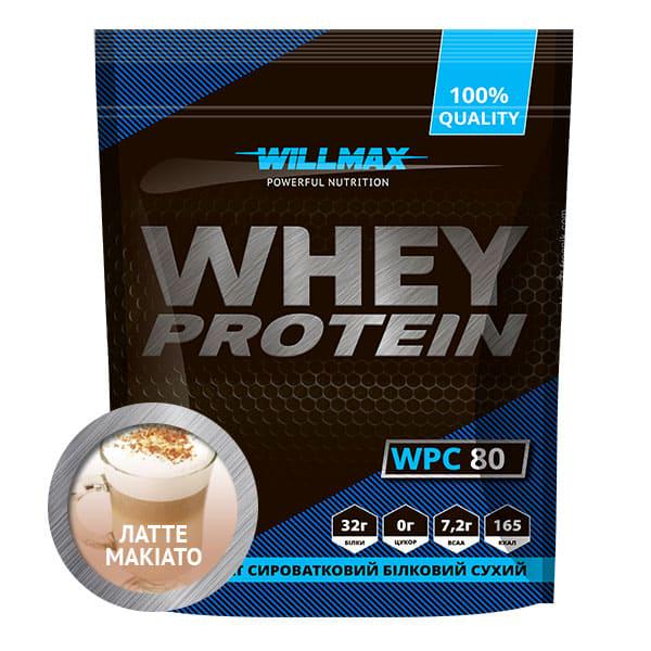 Протеїн сироватковий Whey Protein 80% Willmax 920 г Лате макіато (2110) - фото 1