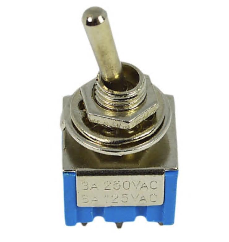 Тумблер Lemanso LSW30 6pin мал 3 положения с фиксацией ON-OFF-ON/MTS-203 (00000005939)