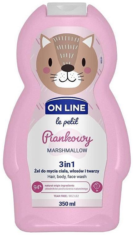 Шампунь-гель детский On Line Le petit 3in1 Marshmallow 350 мл (6593)