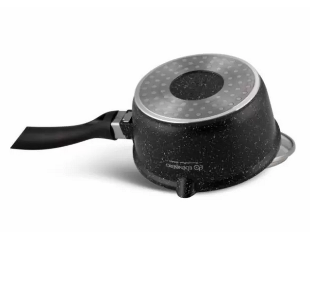 Ківш Edenberg з мармуровим покриттям і кришкою 1,3 л 16 см (EB-8044) - фото 2 Ківш Edenberg з мармуровим покриттям і кришкою 1,3 л 16 см (EB-8044) - фото 2