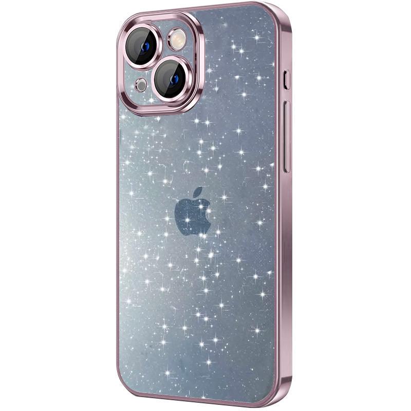 Противоударный чехол TPU+PC Glittershine для Apple iPhone 14 (6.1") Rose Gold