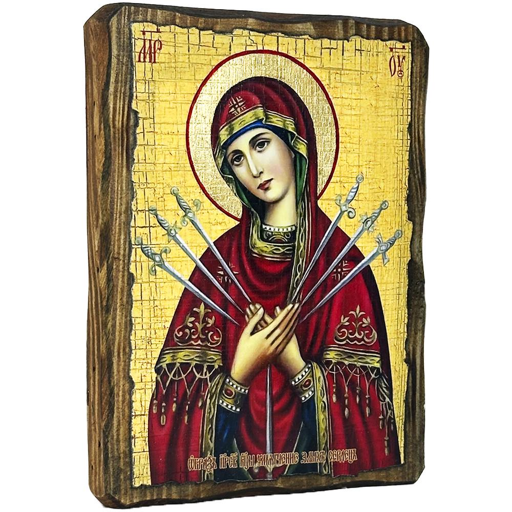 Ікона Богородиця Семистрільна під старовину (3351-1)