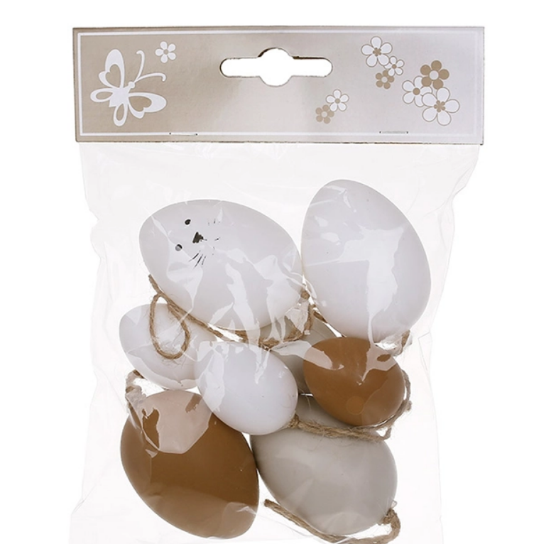 Набор пасхальных украшений на подвесе Писанка микс 8 шт. (42190)