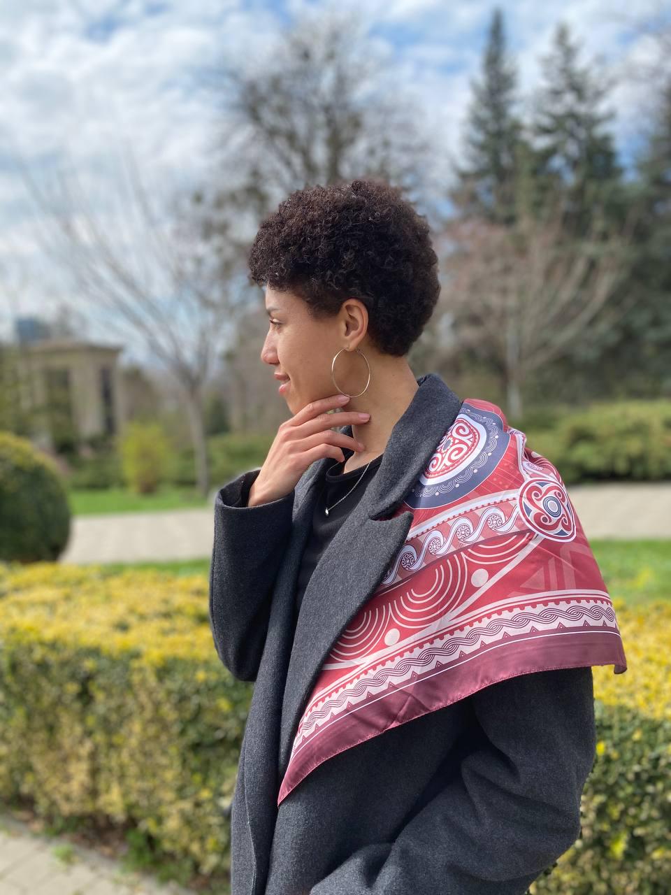 Косинка дизайнерська My Scarf Трипілля 70х70х100 см (35280075) Косинка дизайнерська My Scarf Трипілля 70х70х100 см (35280075)