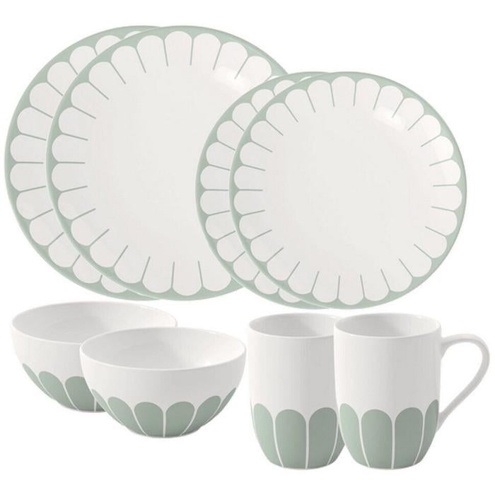 Столовий сервіз Villeroy & Boch Fleur на 2 персони 8 пр. Зелений (33497567)