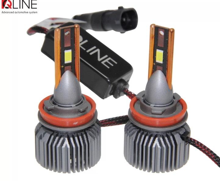 Автолампи Qline Ultra LED +200% 55W H11 6000K 2 шт. - фото 2