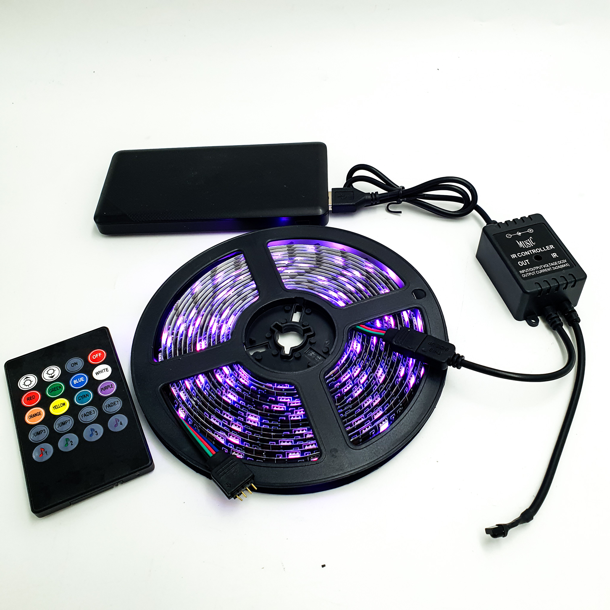 Світлодіодна стрічка SMD 5050 RGB 8 кольорів 5 м - фото 5