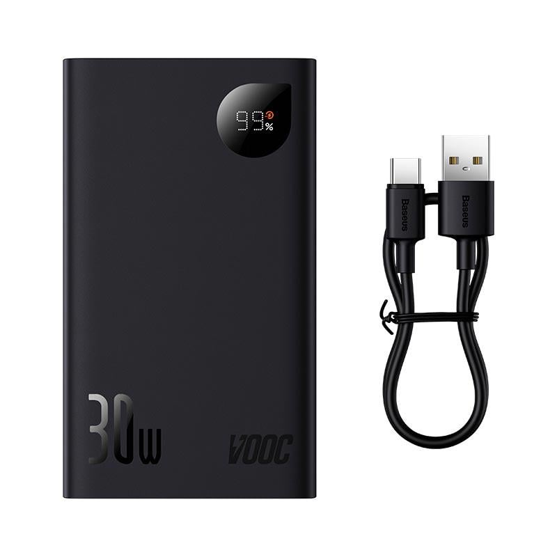 Повербанк BASEUS 20000 mAh VOOC Edition 2USB/Type-C PD/QC 30 W 3 A PPAD050101 Black (589442) - фото 8