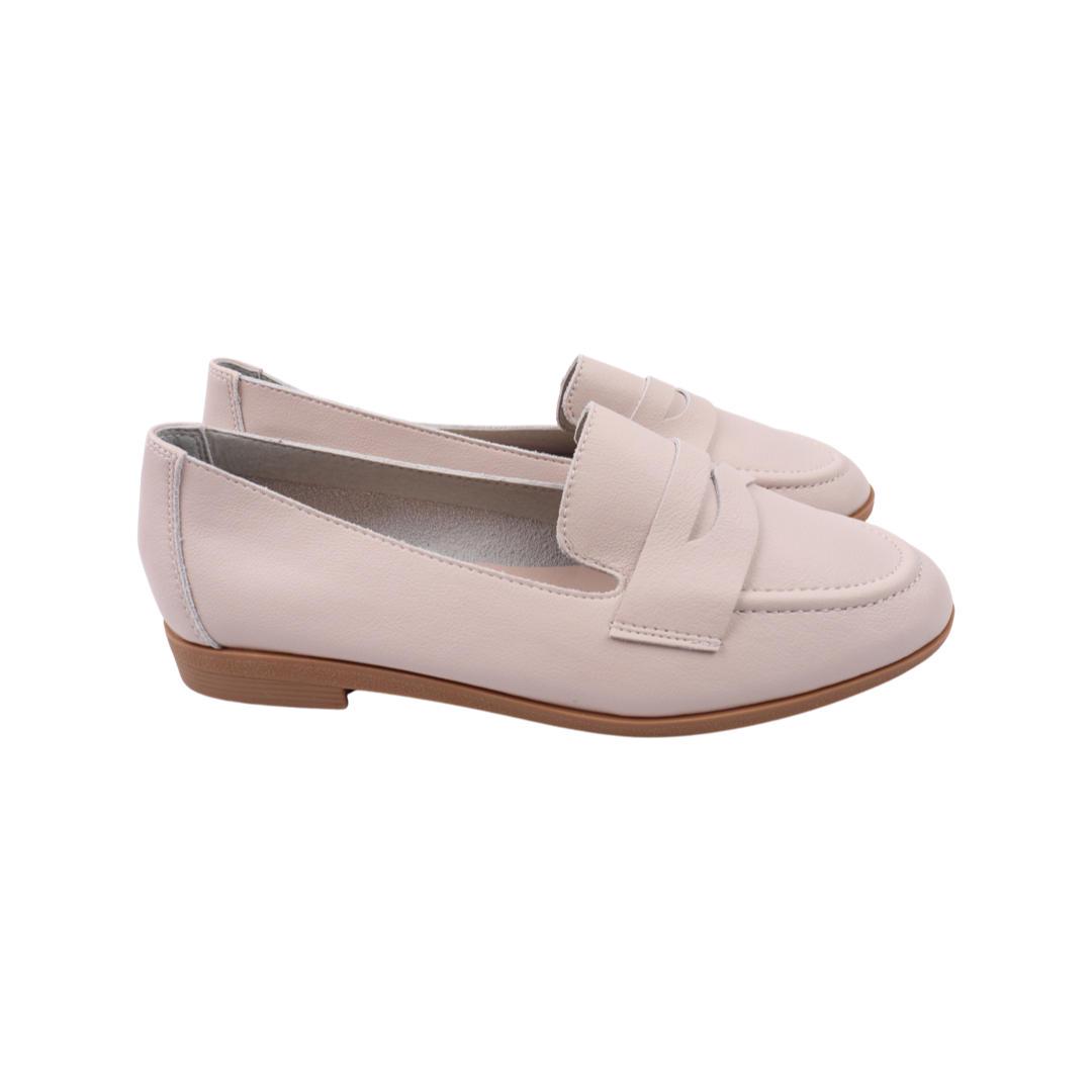 Туфли женские Farinni из кожи р. 39 Бежевый (293-22DTBC)