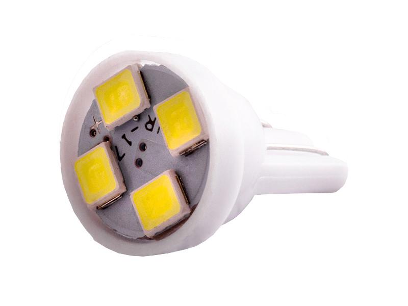 Автолампа светодиодная T10 W5W 12 В SMD3528-4led Белый (146)