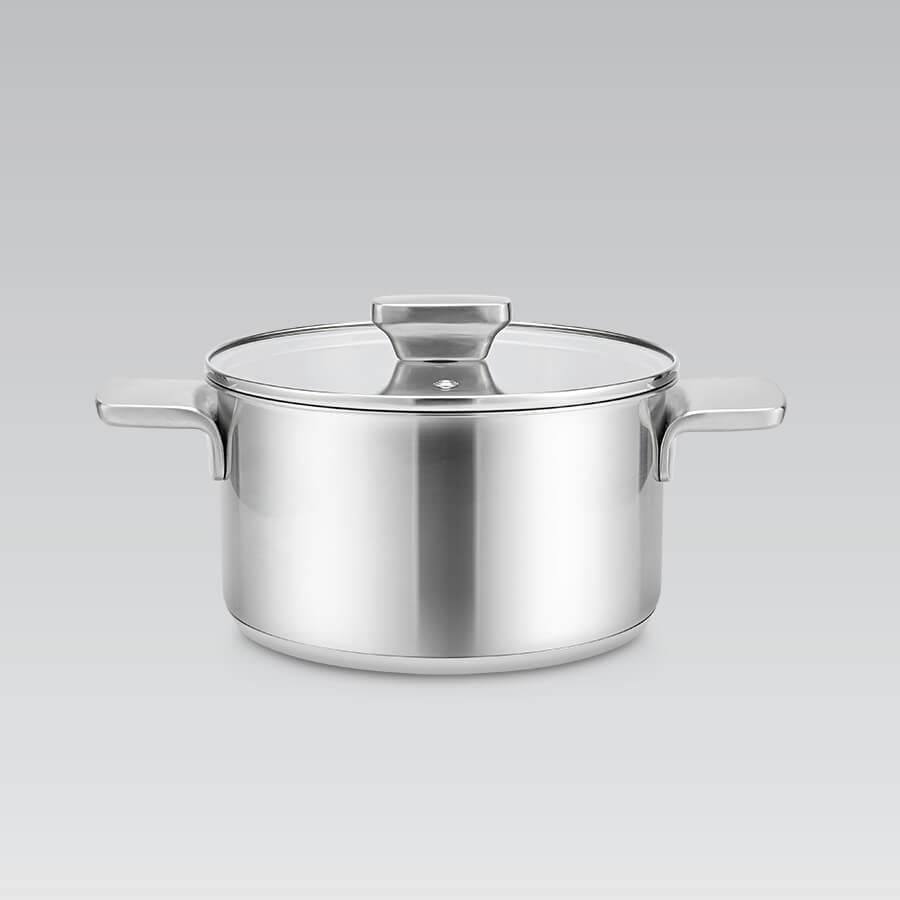 Кастрюля Maestro MR-3521-18 из нержавеющей стали с крышкой 18 см 2,5 л (38187939) Кастрюля Maestro MR-3521-18 из нержавеющей стали с крышкой 18 см 2,5 л (38187939)