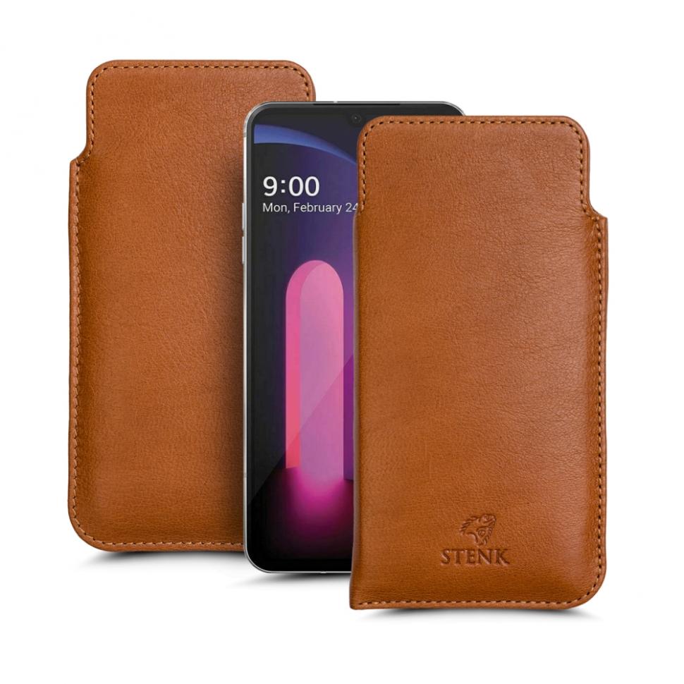 Футляр Stenk Elegance для LG V60 ThinQ Camel (68923)