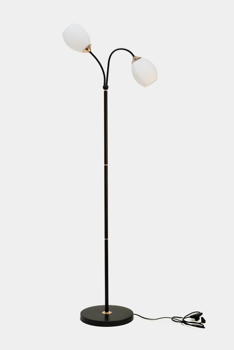 Торшер LK-725F/2 E27 WH/BK (25-421)