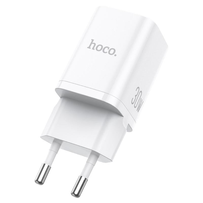 Сетевое зарядное устройство Hoco N13 Bright PD30W+QC3.0 EU White