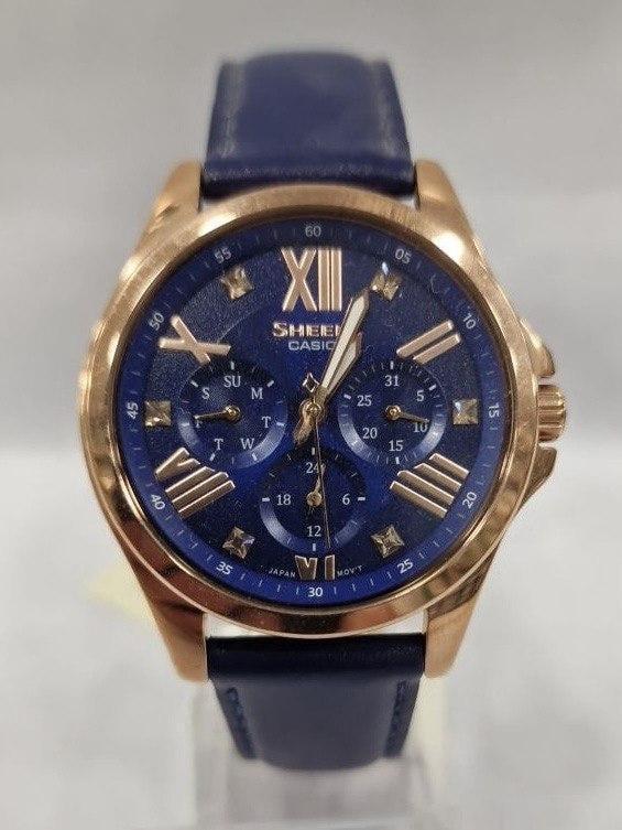 Наручные часы женские Casio Sheen SHE-3806GL-2A Casio Collection со стальным корпусом Синий (3099892544)