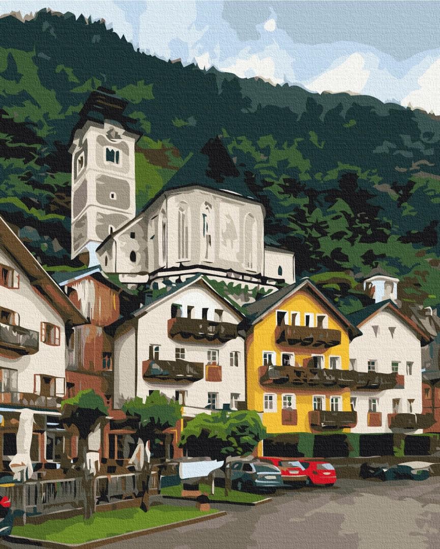 Картина по номерам Brushme Горный городок 40x50 см (BS52519) Картина по номерам Brushme Горный городок 40x50 см (BS52519)