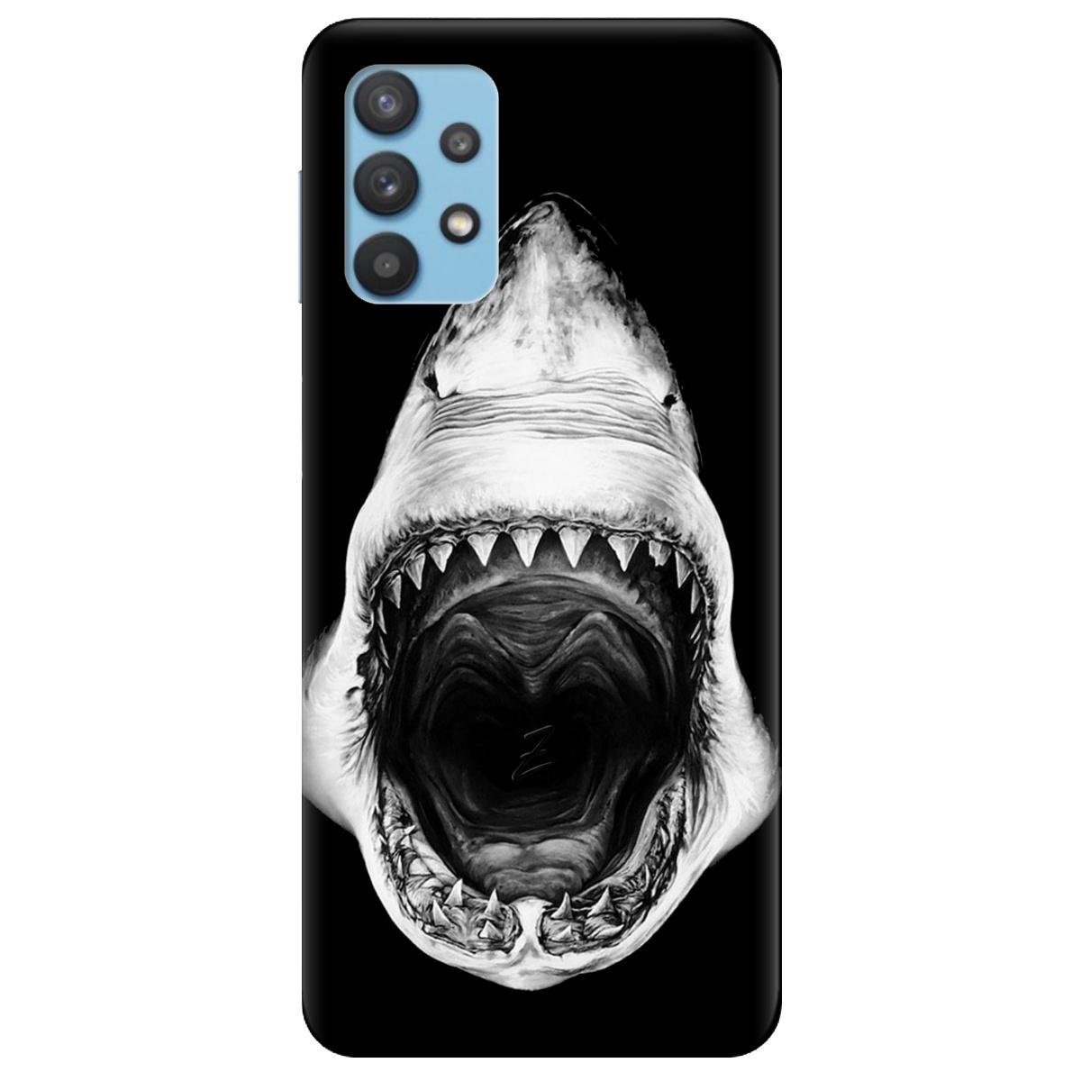 Силиконовый чехол Zorrov для Samsung Galaxy A32 - Dark shark (15500040022121550) - фото 1