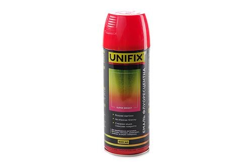 Эмаль акриловая флуоресцентная Unifix 400 мл Красный (79487)
