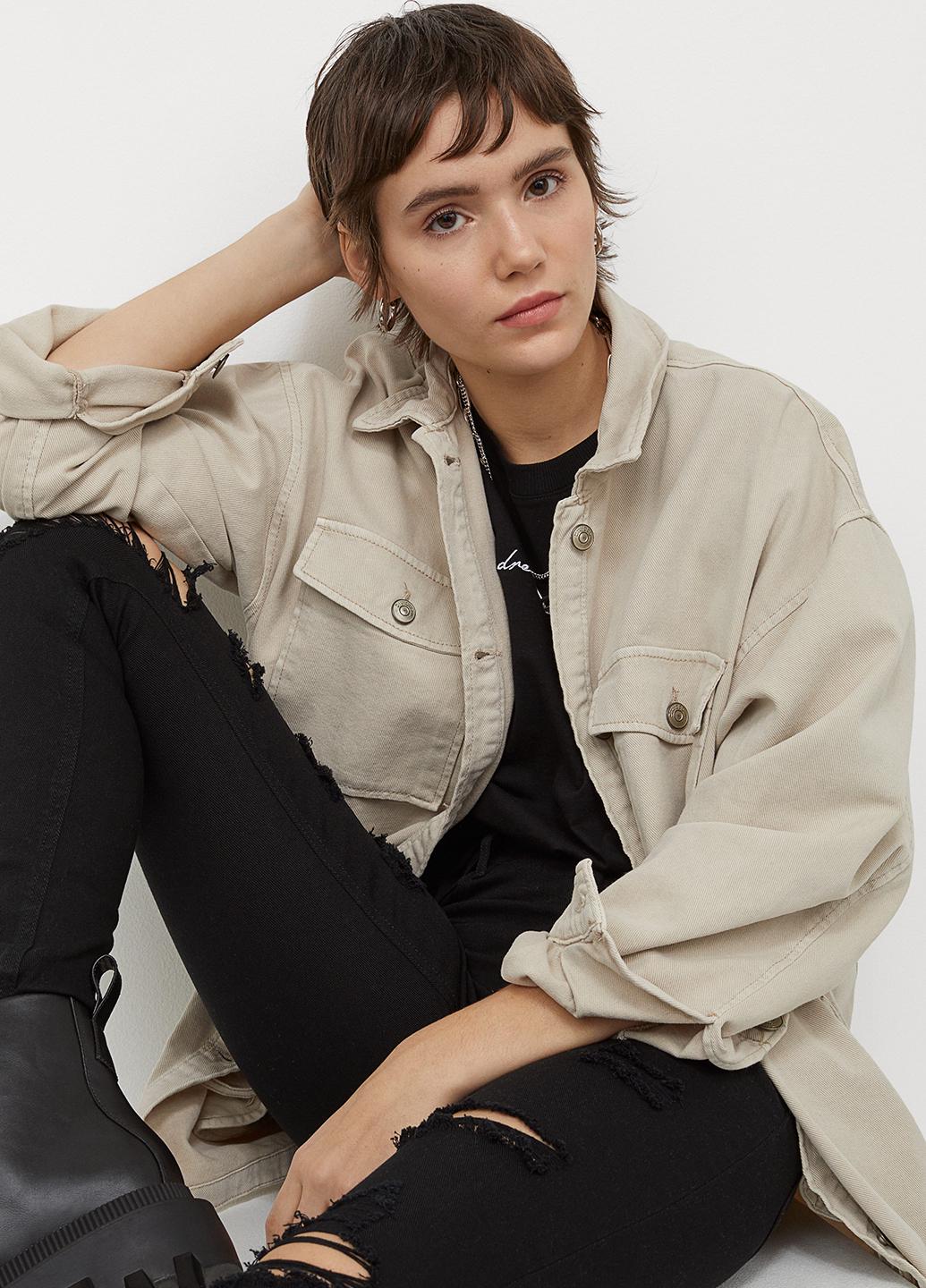 Джинсы H&M р. 32 Черный (621381012b49)