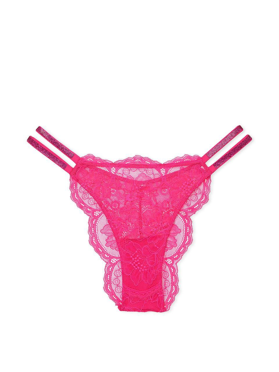 Труси Victoria's Secret Double Shine Strap Lace Brazilian Panty M Рожевий (27920996) Труси Victoria's Secret Double Shine Strap Lace Brazilian Panty M Рожевий (27920996)