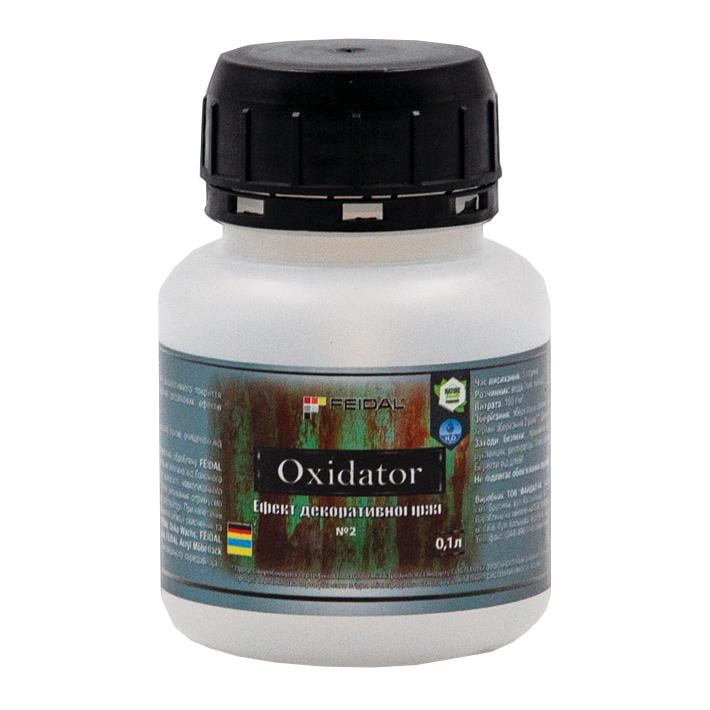 Раствор для декоративной ржавчины Feidal Oxidator №2 0,1 л Коричнево-черный - фото 1 Раствор для декоративной ржавчины Feidal Oxidator №2 0,1 л Коричнево-черный - фото 1