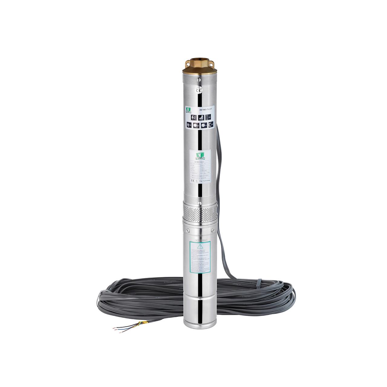 Насос глибинний відцентровий багатоступеневий Pumpman 4STM3-7-0,37 кВт Hmax 50 м Qmax 4,8 куб.м 370 Вт (2681047371) - фото 3 Насос глибинний відцентровий багатоступеневий Pumpman 4STM3-7-0,37 кВт Hmax 50 м Qmax 4,8 куб.м 370 Вт (2681047371) - фото 3