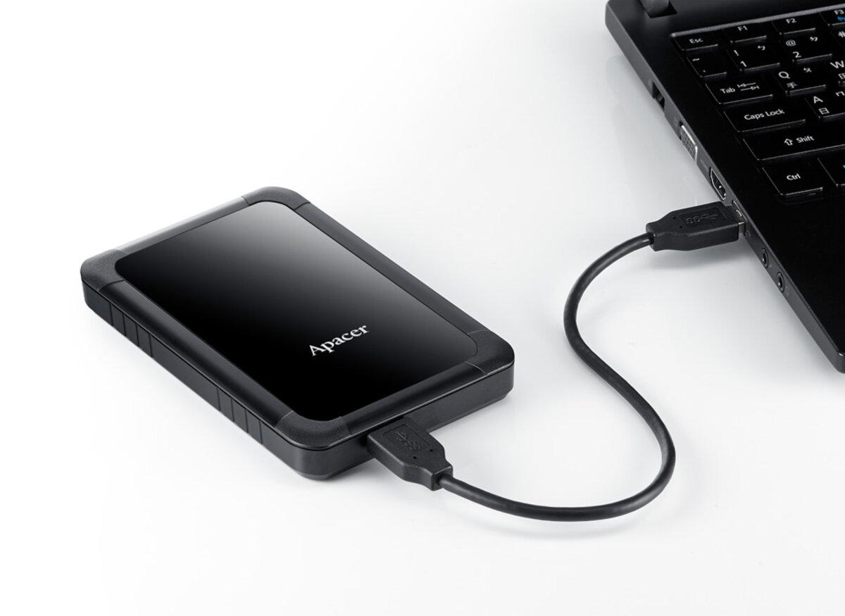 Жесткий диск внешний Apacer PHD External 2,5'' USB 3.1 AC532 1 Tb AP1 TbAC532B-1 Black (571477) - фото 2