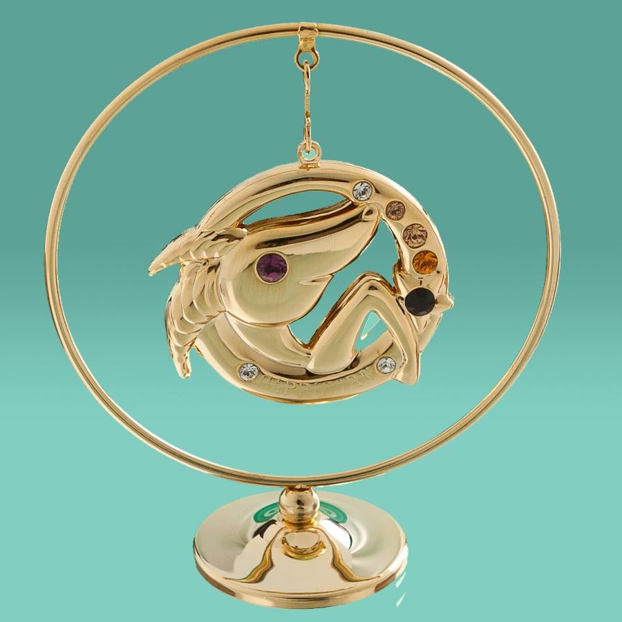 Фігурка Кільце Козеріг Elisey з позолотою та стразами (0460-105/GA)