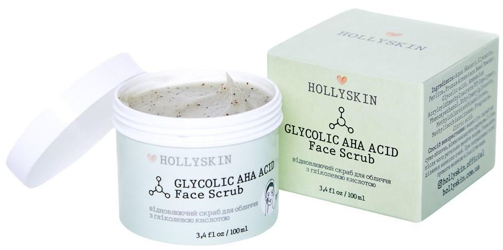 Скраб для лица Hollyskin Glycolic AHA Acid 100 мл (15419)