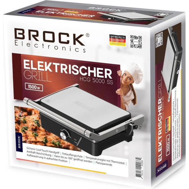 Гриль-барбекю электрический Brock HCG 5000 SS 1500 Вт Черный/Серебристый (21264612) - фото 9