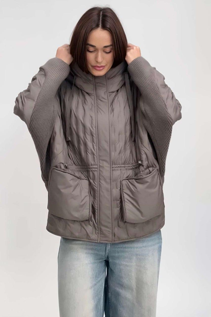 Куртка-автоледи женская oversize L Тауп (33242914) Куртка-автоледи женская oversize L Тауп (33242914)