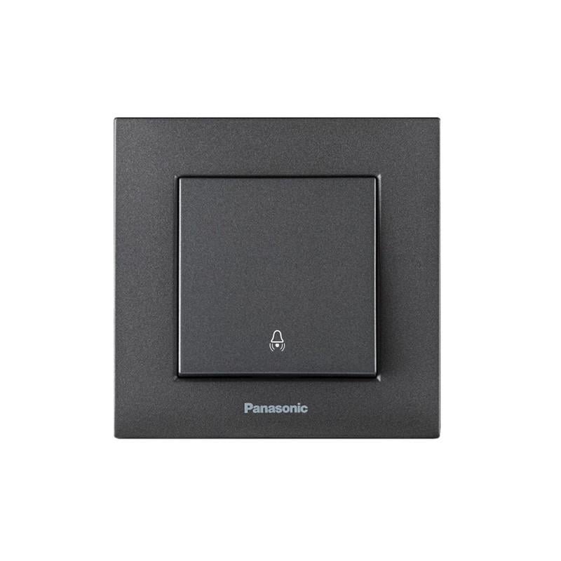 Кнопка звонка Panasonic Karre Plus 55 с рамкой ABS Дымчатый (WDTC90192DG-UA1) Кнопка звонка Panasonic Karre Plus 55 с рамкой ABS Дымчатый (WDTC90192DG-UA1)